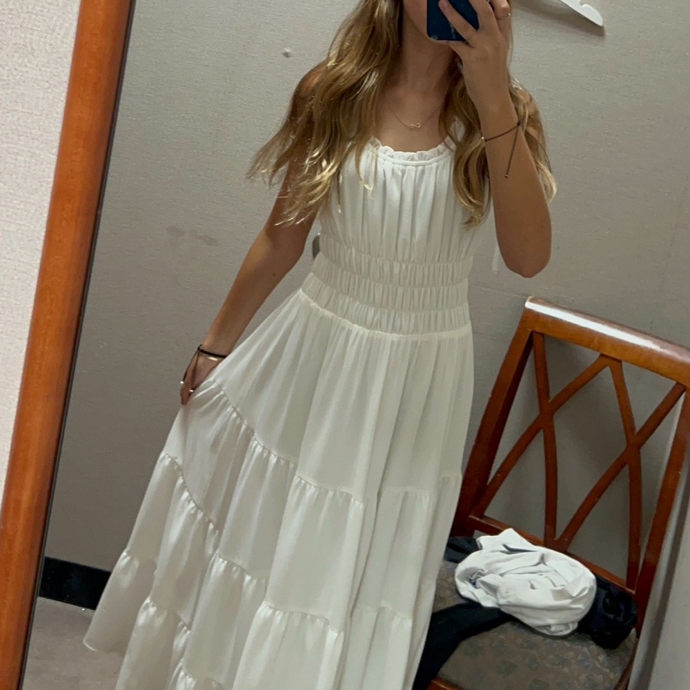 White/Cream Maxi Dress